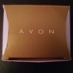 AVON Glitzy Blue & Gold Pierced Earrings